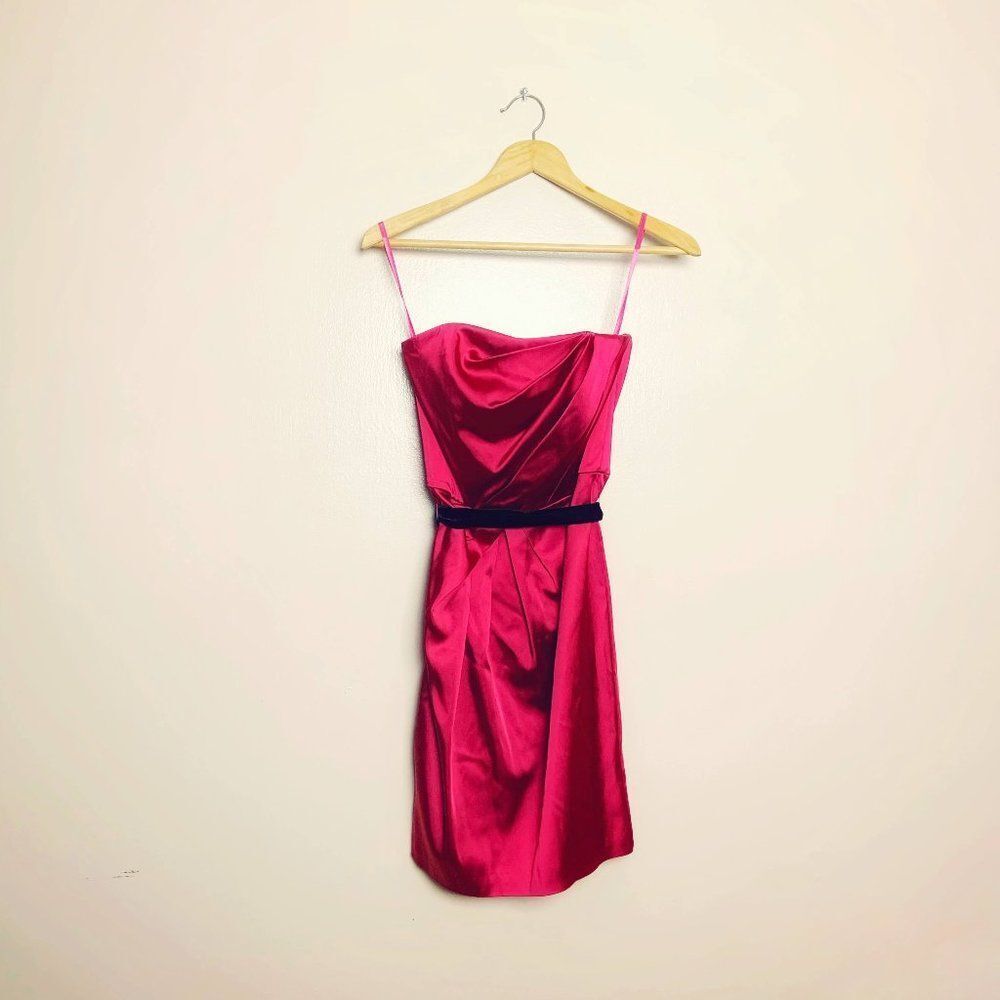 CLEAROUT! Red WHBM Festive Strapless Dress Size 0 NWT